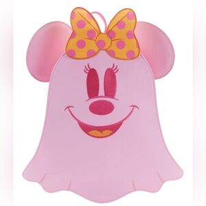 LOUNGEFLY DISNEY GLOW IN THE DARK MINNIE MOUSE GHOST 👻👻 BACKPACK!